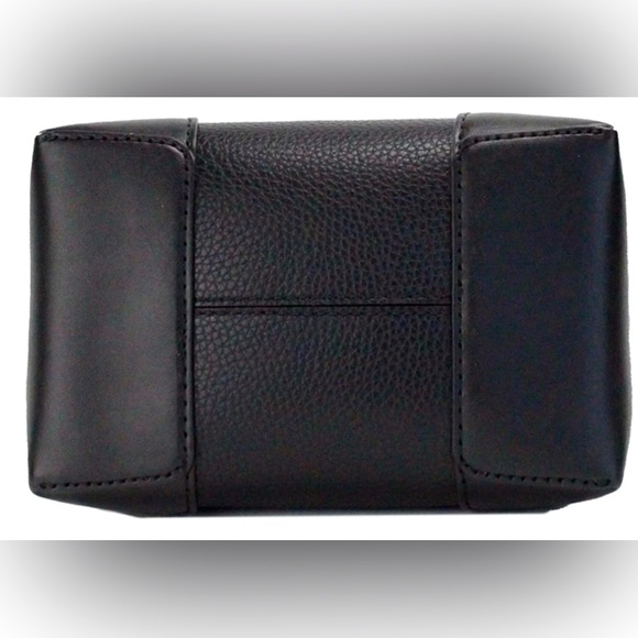 MICHAEL Michael Kors Black Mercer Small Drawstring Leather Messenger Bucket Tote - Picture 4 of 9